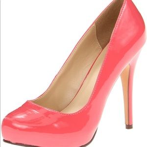 Pink Patent Leather Pump Heel M By Micheal Antonio